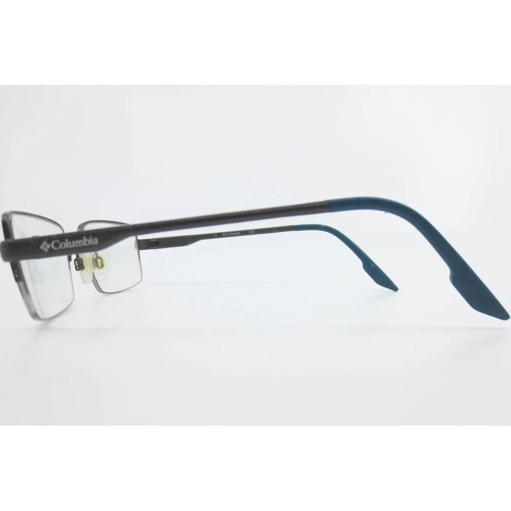 Columbia Flexon C5007 072 Gunmetal Blue Semi Rimless Eyeglasses Frames 56-18-145